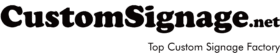 custom signage factory logo