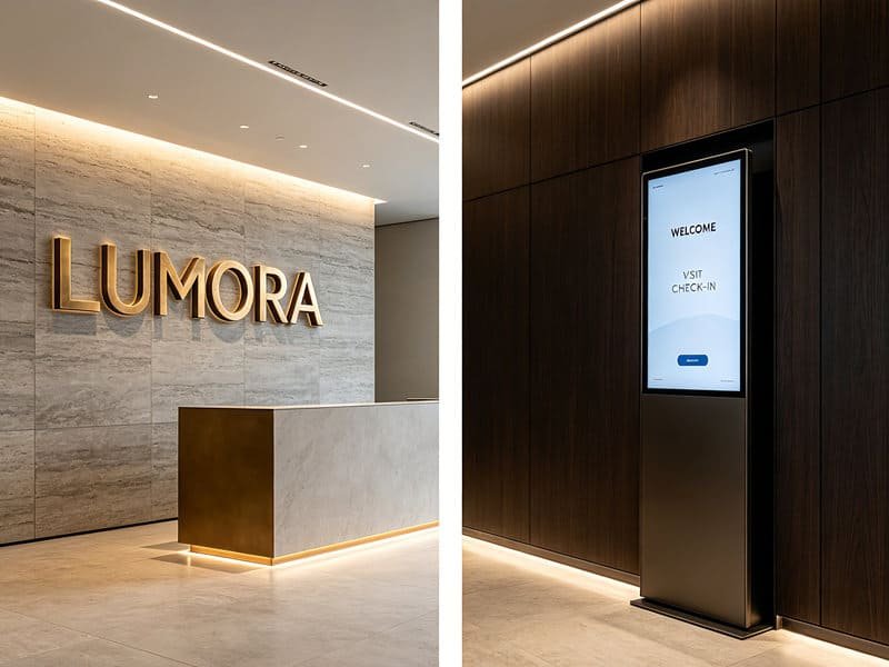 Lobby Signs 101 Boost Your Office Reception Area Design
